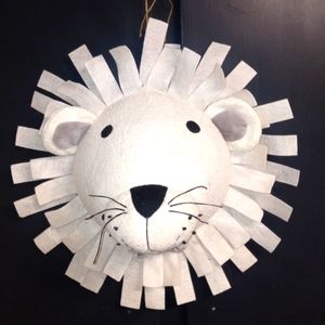 Lion Head Wall Hanging For Nursery.